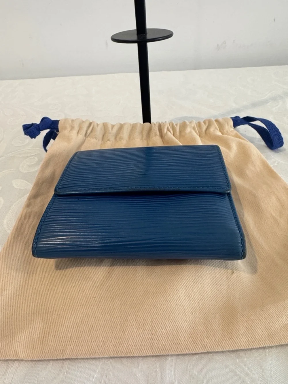 Louis Vuitton Epi Leather Small Wallet in Blue